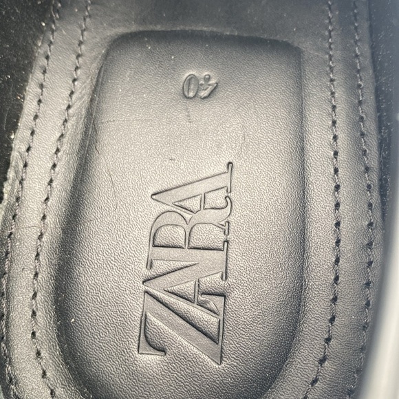 Zara Black Chunky penny Loafer shoe men 40 Y2K gothic retro casual event grandpa - Picture 9 of 15